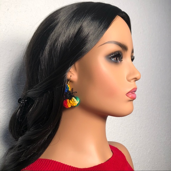 🎉Host Pick🎉Handmade Crochet Rainbow Butterfly Earrings - Picture 10 of 10